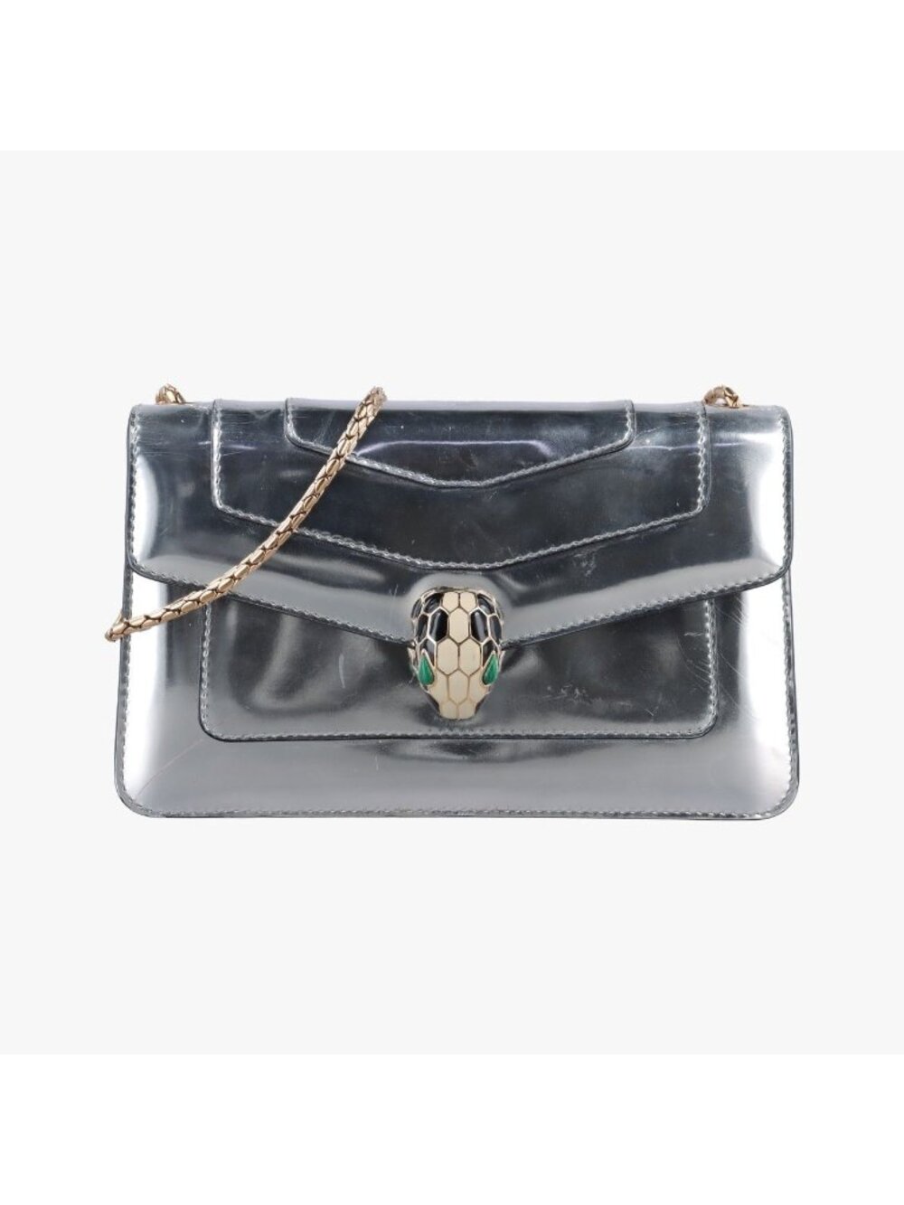 Bvlgari Serpenti Forever Silver Patent